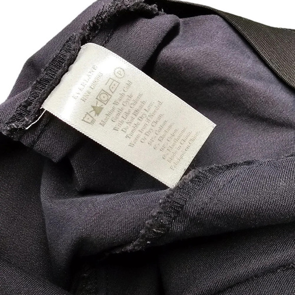 Everlane Womens Pull On Elasticzed Waist Pants Black  Size 8 - Picture 4 of 9